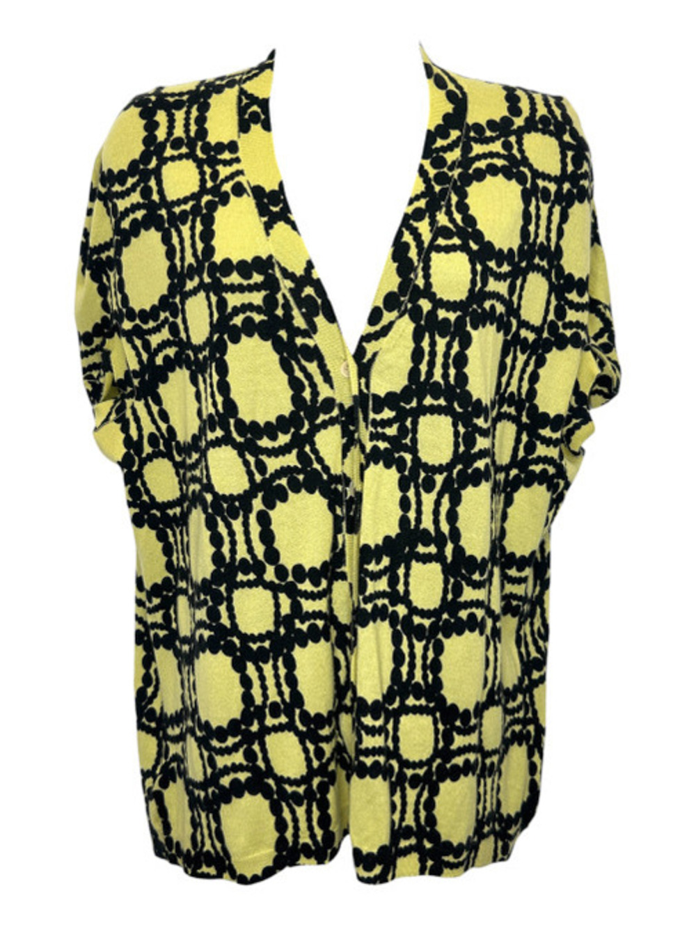 Marni Yellow Cashmere Cardigan